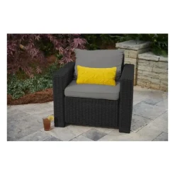 Keter 2 Poltrone Con Braccioli CALIFORNIA Cappuccino- Divani E Set Da Giardino|Divani E Set Da Giardino