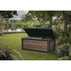 Keter Baule in Resina SIGNATURE DECO BOX 150 NOCE- Bauli In Resina|Linea Premium Keter Signature