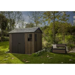 Keter Casetta da Giardino in Resina SIGNATURE APEX 975 NOCE - Doppia scelta di montaggio- Casette In Resina Keter|Linea Premium Keter Signature