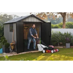 Keter Casetta da Giardino in Resina Verniciabile OAKLAND 759- Casette In Resina Keter|Casette Da Giardino In Cemento Plastica