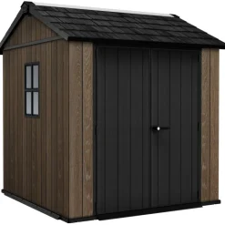 Keter Casetta da Giardino in Resina SIGNATURE APEX 757 NOCE - Doppia scelta di montaggio- Casette In Resina Keter|Linea Premium Keter Signature