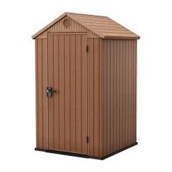 Keter Casetta da Giardino in Resina DARWIN 4x4 Wood- Casette In Resina Keter|Casette Da Giardino Piccole