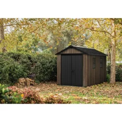 Keter Casetta da Giardino in Resina SIGNATURE APEX 7511 NOCE - Doppia scelta di montaggio- Casette In Resina Keter|Linea Premium Keter Signature