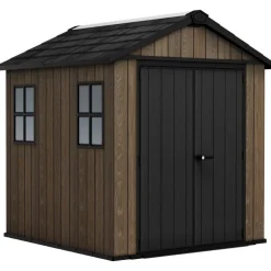 Keter Casetta da Giardino in Resina SIGNATURE APEX 775 NOCE - Doppia scelta di montaggio- Casette In Resina Keter|Linea Premium Keter Signature