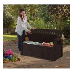 Keter Cassapanca in Resina PATIO BENCH Graphite- Cassapanche In Resina|Bauli In Resina