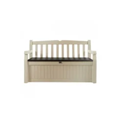 Keter Cassapanca in Resina GARDEN BENCH Beige- Bauli In Resina|Cassapanche In Resina