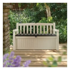 Keter Cassapanca in Resina GARDEN BENCH Beige- Bauli In Resina|Cassapanche In Resina