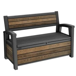 Keter Cassapanca in Resina SIGNATURE DECO BENCH 60 NOCE- Cassapanche In Resina|Linea Premium Keter Signature