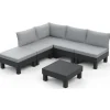 Keter Set Lounge Modulare ELEMENTS Grafite- Divani E Set Da Giardino|Divani E Set Da Giardino