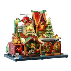 Lemax Kringle's Courier con Alimentatore 4.5V Cod. 55325- Novità Lemax Natale 2025|Edifici E Giostre In Movimento