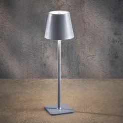 Edelman Lampada da Tavolo colore Argento LED Multicolore USB-C- Illuminazione Da Esterno|Illuminazione Da Esterno