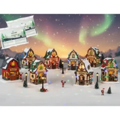 Lemax Santa's Reindeer Pack con Neve in Omaggio- Lemax Starter Pack|Novità Lemax Natale 2025