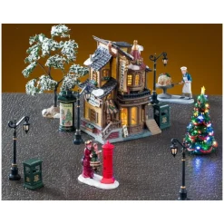 Lemax Lucy's Chocolate Shop Set con Alimentatore 4.5V Cod. 56677- Lemax Starter Pack|Novità Lemax Natale 2025