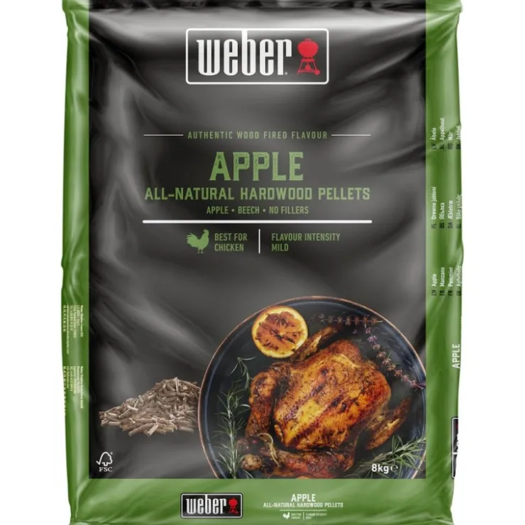 Weber Pellet di legno FSC - Melo Cod. 3401055- Combustibili Per Barbecue|Combustibili E Affumicatura Weber
