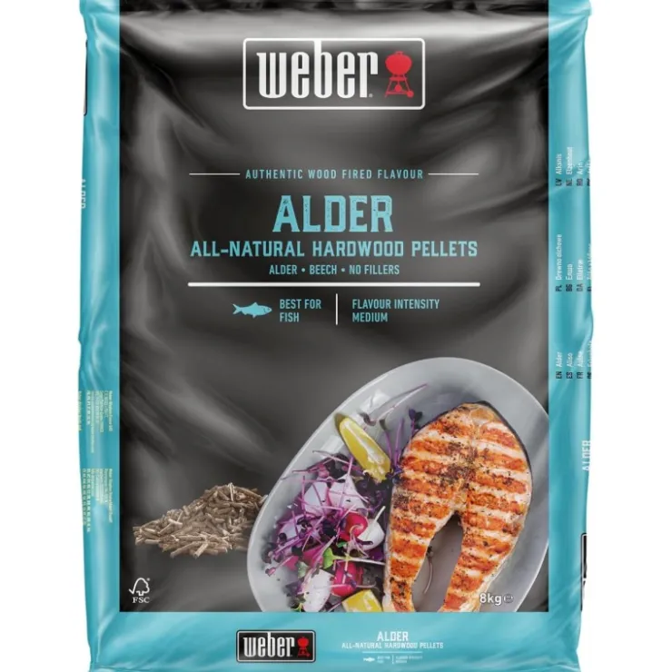 Weber Pellet di legno FSC - Ontano Cod. 3401052- Combustibili Per Barbecue|Combustibili E Affumicatura Weber