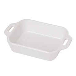 Staub Pirofila Gratin Rettangolare 26 x 17 cm Bianca in Ceramica- Piatti Pirofile E Vassoi