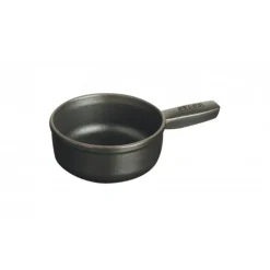 Staub Set Fonduta Savaiarda 12 cm Nero in Ghisa- Set Fonduta E Crepiere