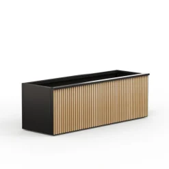 Herstera Supporto Magnetico per Luci colore Antracite per Fioriere DECO 150x7x3cm- Fioriere In Metallo Herstera