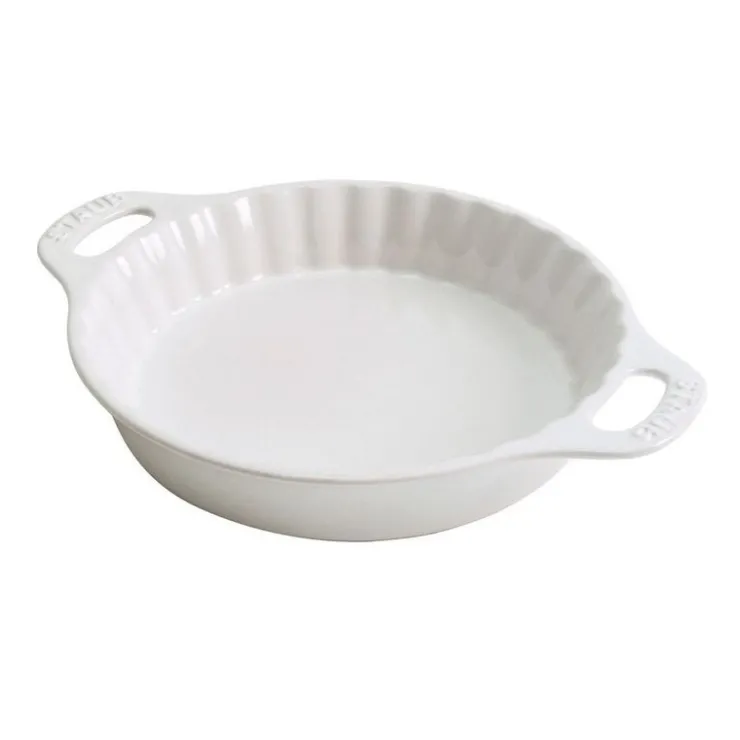 Staub Tortiera Tonda 36 cm Bianca in Ceramica- Tortiere