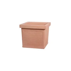 Vasar Vaso Lombardia Quadro- Vasi In Resina Cotto Toscano|Vasi Quadrati In Resina
